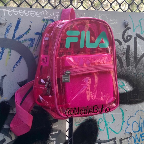 ⛔️SOLD⛔️ FILA Zoey Mini Backpack PINK Transparent - NWT - Picture 5 of 5